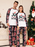 Full Size JOY TO THE WORLD Graphic Two-Piece Set