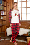 Rudolph Graphic Top and Plaid Pants Set