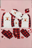 Rudolph Graphic Top and Plaid Pants Set