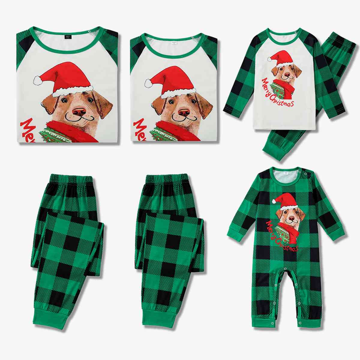 Baby MERRY CHRISTMAS Graphic Plaid Jumpsuit